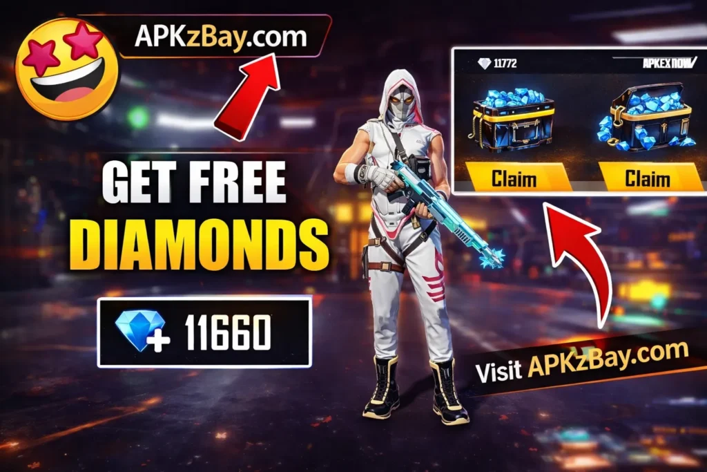 What Is NG INJECTOR FREE FIRE interface promotional image with APKzBay.com branding