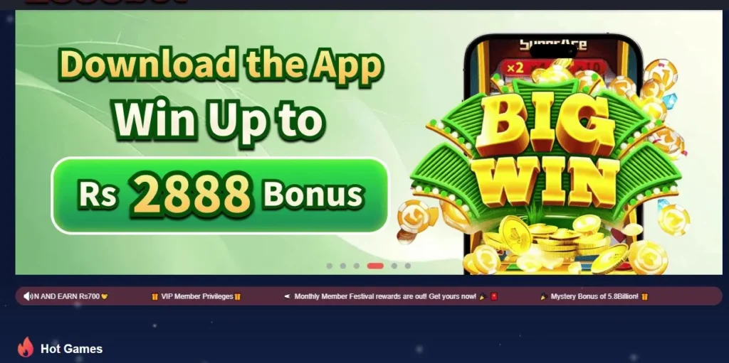 Download 2888 Pak and win with exciting games, bonuses, and reward opportunities on Android