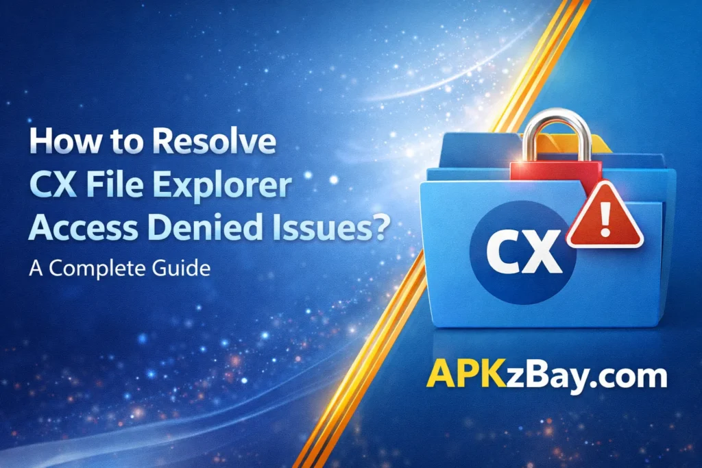 How to resolve CX File Explorer access denied issues on Android with APKzBay guide