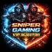 Sniper Gaming VIP Injector APK Logo – Neon Cyber Edition