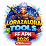 Lorazalora Tools FF APK 2026 Logo – Official APKzBay Design