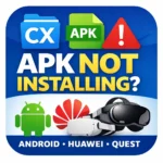 APK Not Installing Fix in CX File Explorer (Android, Huawei, Quest)
